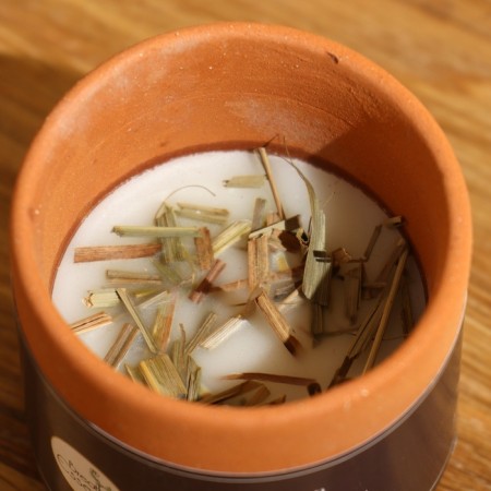 Aromatic candle in a jar of 70 g, soy wax, lemongrass-2