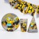 A set of paper utensils, for 6 people "Happy Birthday", transformers