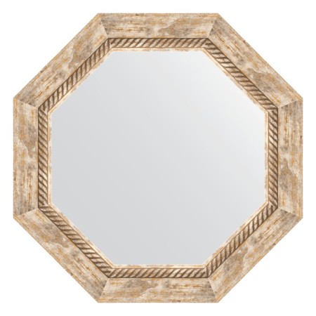 Mirror in the baguette frame, Provence with weaving 70 mm, 53.2x53.2 cm
