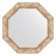 Mirror in the baguette frame, Provence with weaving 70 mm, 53.2x53.2 cm