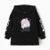 Sweatshirt for girls, black color, height 110 cm