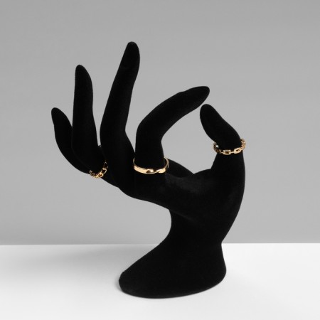 Stand for jewelry "Hand" 8.5 × 7 × 16 cm, black color-3