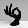 Stand for jewelry "Hand" 8.5 × 7 × 16 cm, black color