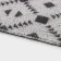 Rug of the galliped muddy share "Rombs", 45 × 75 cm, black and gray color