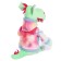 Soft toy "Dragon Lime in a sweatshirt", 25 cm, lightning color
