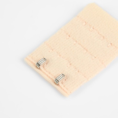 Flasp-updress for a bra, 3 rows 2 hooks, 3.2 × 5 cm, beige color-2