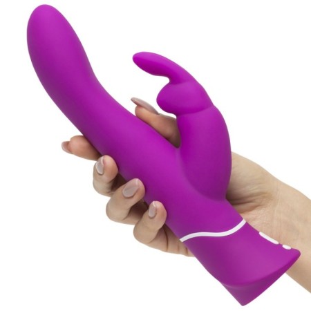 Vibrator with double stimulation of Happy Rabbit Curves, 25.4 cm, purple-3