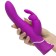 Vibrator with double stimulation of Happy Rabbit Curves, 25.4 cm, purple