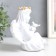 Souvenir Polystone Light "Angel with a star wreath and pigeon" White mix 12x11.5x15 cm