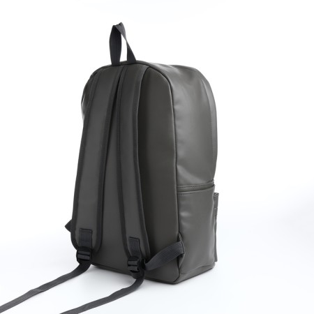 Youth backpack with lightning, 3 pockets, gray color-3