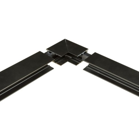 Connector for overhead magnetic tire pipelines, 35 mm. Angular. Vertical. Uniel, IP20, black color-2