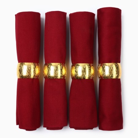 A set of napkins with a decorative. Rings Ethel Nappy 40x40 cm - 4 pcs, 100% HL-4