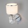 Wall lamp with a lampshade ZAFFIRO, 40W, E14, 23x15x29 cm