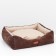 A bed with a removable cover, furniture fabric, foam rubber, 55 x 45 x 15 cm