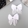 Hair clip "Marta" (set 2 pcs) grace, 7.5 cm, white