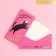 Happy birthday envelope, cat, embossing, 16.5 × 8 cm
