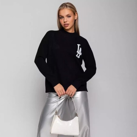 Female jumper, black color, size 44-48 (One size)-1