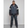 Male winter ski costume, size 48, dark gray color