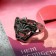 The ring "Mask they", the color is black silver, dimensionless