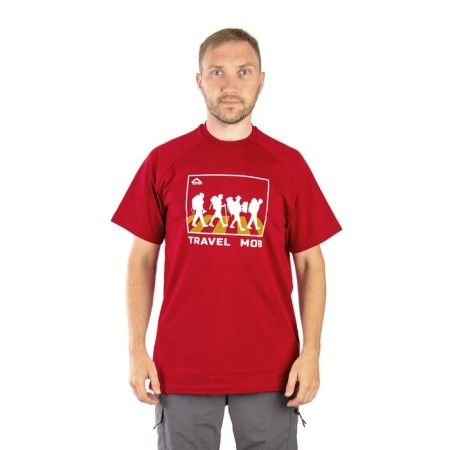 T-shirt Payer Travel Mob, Cotton, Bordeaux, Rr.-1