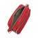 Women's bag (B2799-77140) Artificial leather + suede, red, 1x210x20 cm