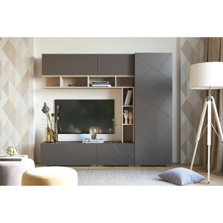 Summit hinged cabinet, 902x316x350 opening, graphite software MDF-2