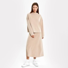 Female jumper, beige color, size 46 (m)