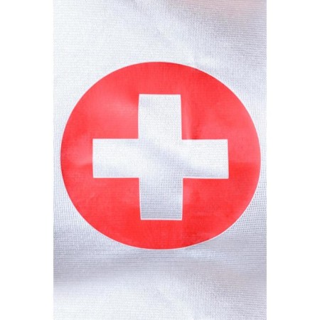 Candy Girl's nurse costume, red-white color, OS size-5
