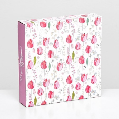 Box for 16 sweets, "March 8" 17.7 x 17.7 x 3.8 cm-1