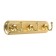 Tundra tundra tundra, metal, three -horn, gold color