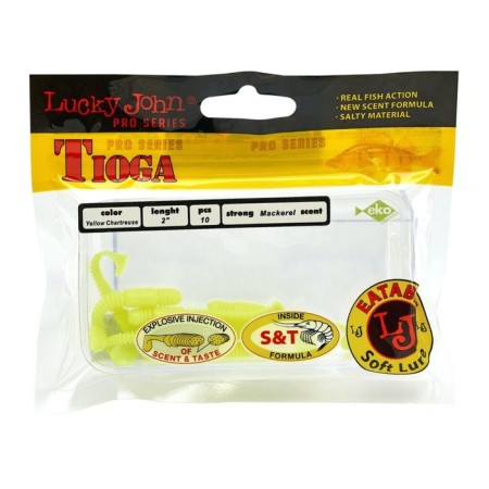 LJ Pro Series Tioga vibro -tail is edible, 5 cm, 10 pcs., Color S88-1