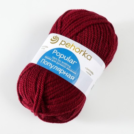 Yarn "Popular" 50 % wool, 50 % acrylic 133m/100g (07-border)-2