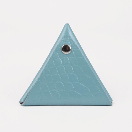 Case for coins/headphones on the button, blue color
