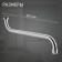 Pour for the Zein mixer, S-shaped, 40 cm, plastic aerator, mesh metal