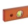 SPARTA level, 60 cm, aluminum, 3 eyes, orange, ruler