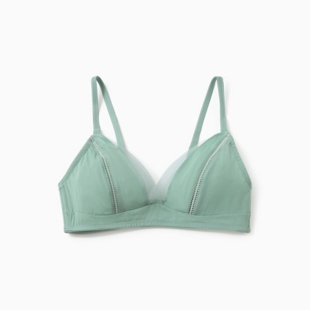Women's bra, color green mineral, size 75a