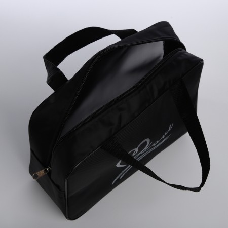 Cosmetic bag with lightning, black color-2