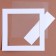 Paspartt frame size 20 × 20, transparent sheet, adhesive tape, white color