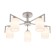The lamp on the ESCADA rod, 1142/5p Silver. 5x60W, E27, 600x600x275 mm, silver color