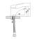 Accoona A9053 shell mixer, single -leaf, brass, chrome