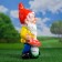 Garden figure "Dwarf-artist" 16x18x41cm