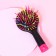 The comb is massage, with a mirror, 7.7 × 15.2 cm, color mix
