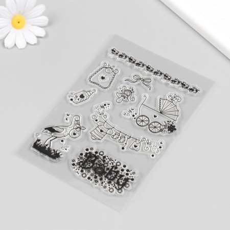Stamp for creativity Silicon "For the baby" 16x11 cm-1