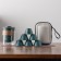 A set for a tea ceremony of 7 items per 6 people: a cup 50 ml, a kettle 400 ml