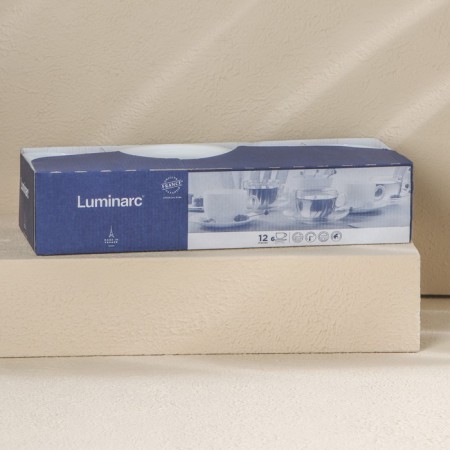 Tea Service Luminarc Carine, 220 ml, glass ceramic, 6 people, white color-9