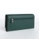 Women's wallet on magnet, green color