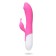 A vibrator with a clitoral stimulator, 12 modes, heating, 23.7 x7.6 cm, pink