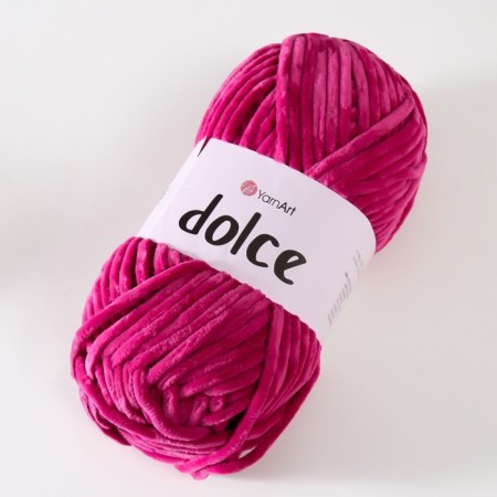 Yarn "Dolce" 100% micropoliester 120m/100g (794 fuchsia)-1