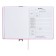 Universal diary for grades 1-11 Lenta, solid cover of artificial leather, applique, silkography, liesse, 48 sheets, pink