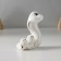Souvenir Ceramics "White Cobra with a hill" with gold 2.5x6.5x8 cm